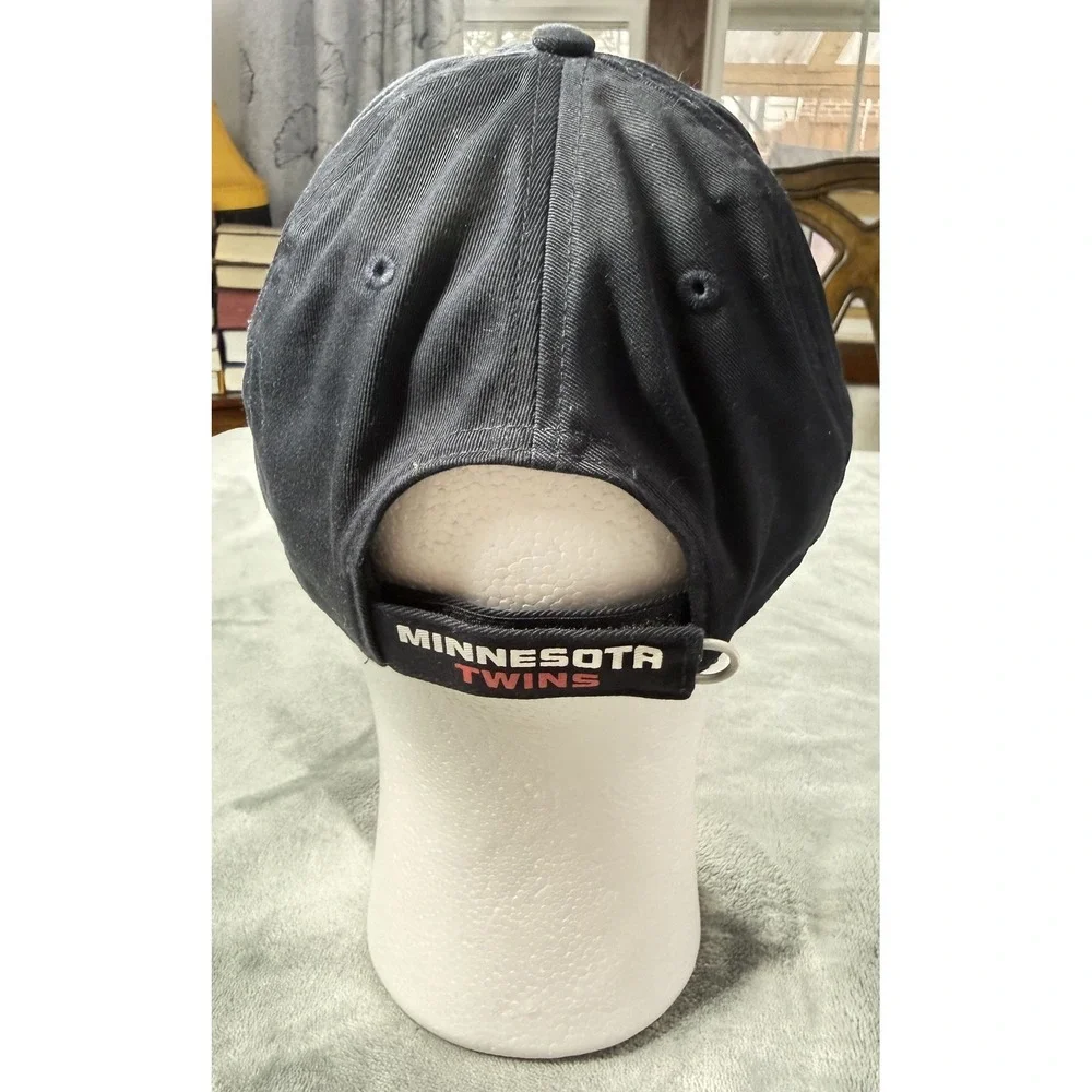 Minnesota Twins Hat Cap Strap Back Mens One Size Navy MLB Baseball‎ Nike TC Logo